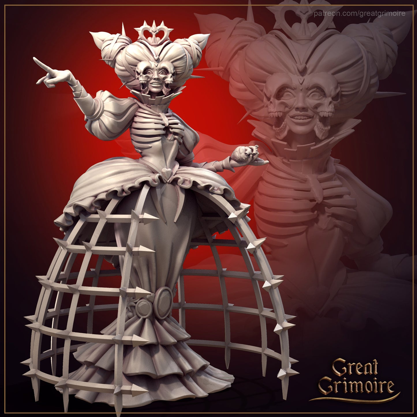 Heartless Queen from "Alice in Nightmareland" by Great Grimoire Miniatures