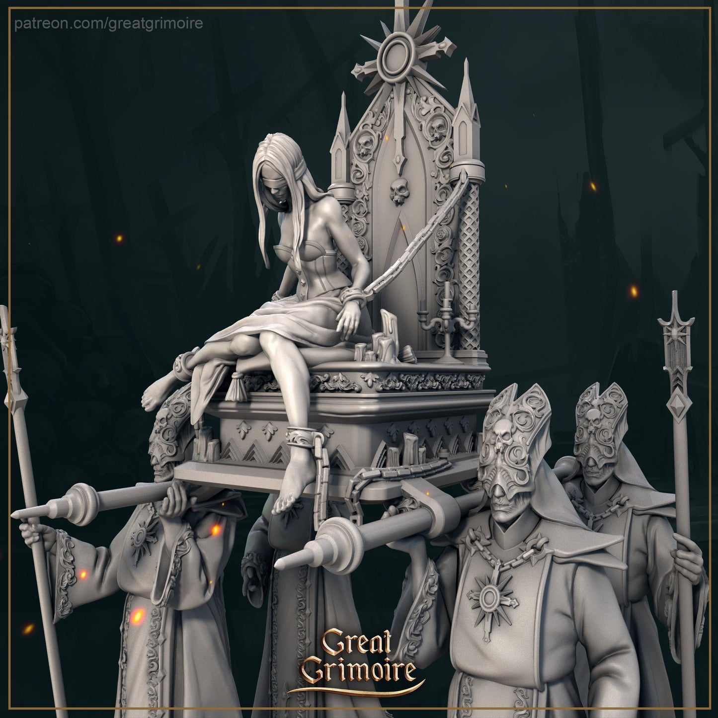 Sacred Procession from "Dawn of Heresy" by Great Grimoire Miniatures