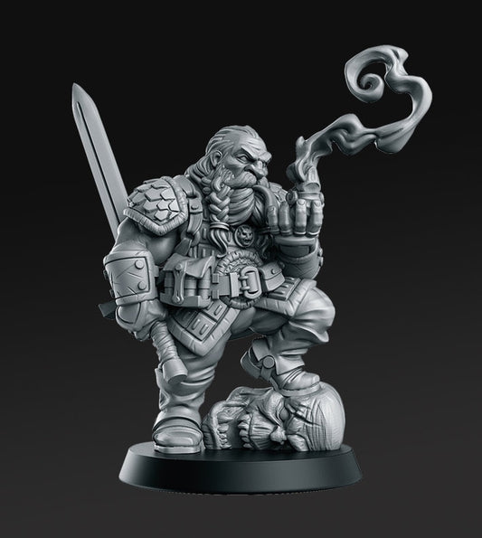 Garaldir Dwarf from "Witcher Contract" by RN Estudio Miniatures