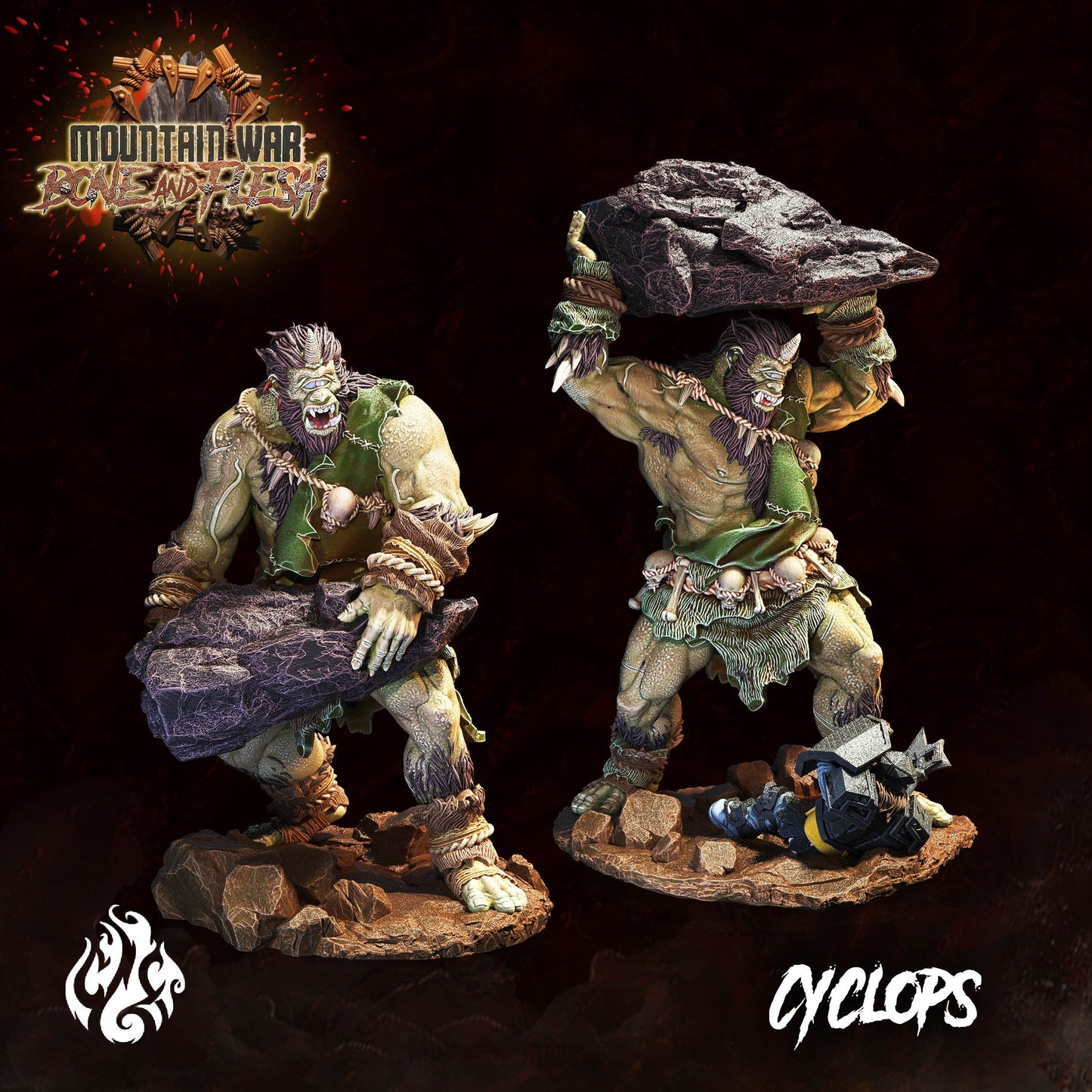 Cyclops from "Mountain War" by Crippled God Foundry Miniatures