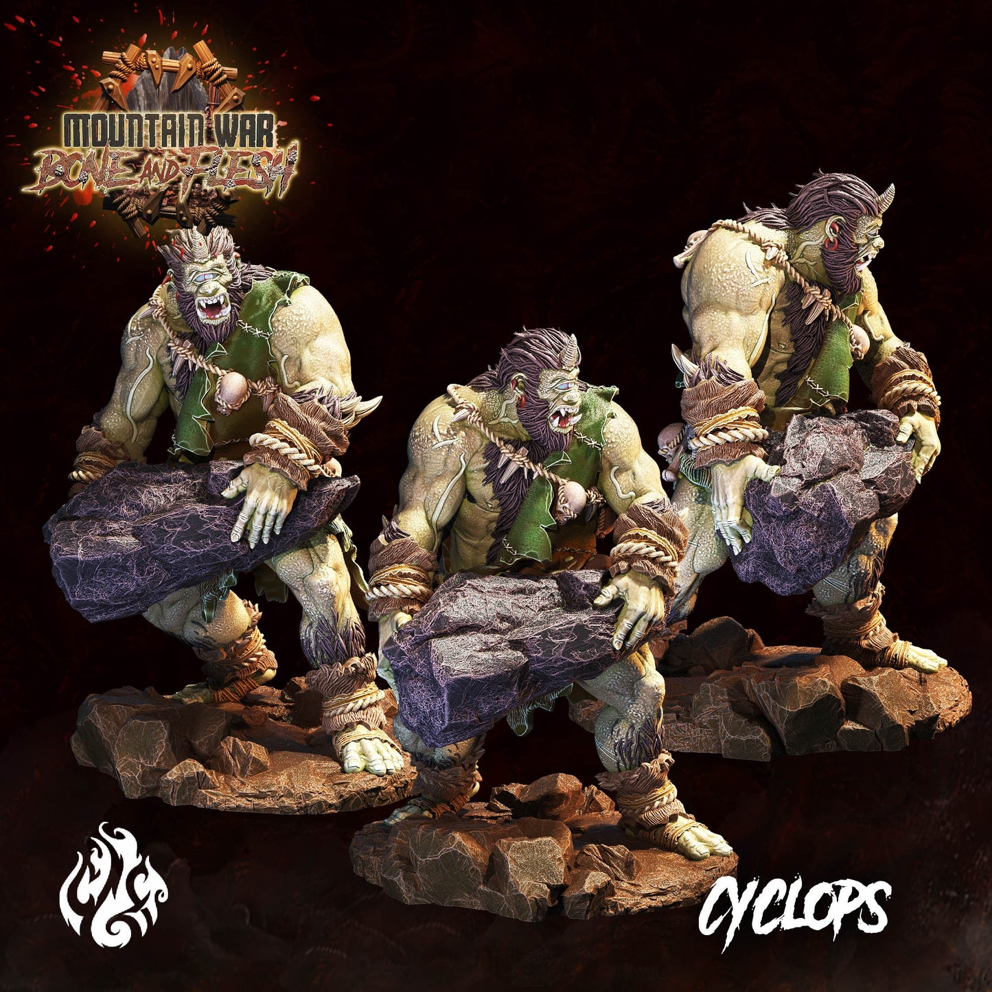 Cyclops from "Mountain War" by Crippled God Foundry Miniatures