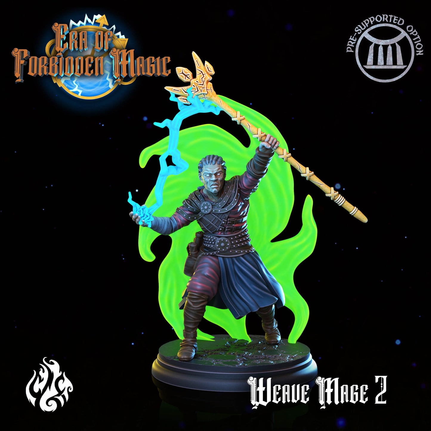 Weave Wizards from "Era of Forbidden Magic" by Crippled God Foundry Miniatures