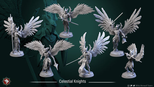 Celestial Knights from "Heavenly Justice" by White Werewolf Tavern Miniatures