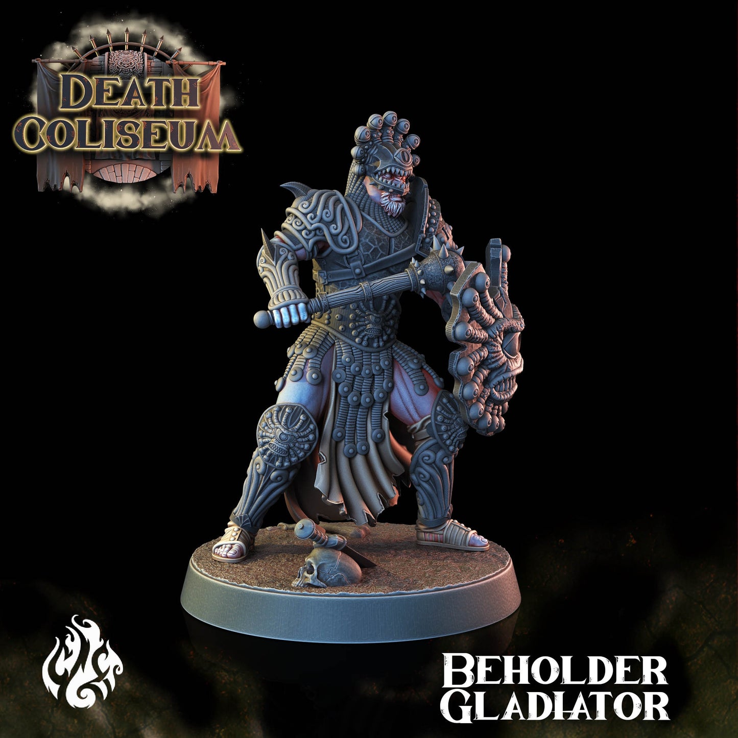 Beholder Gladiator from "Death Coliseum" by Crippled God Foundry Miniatures