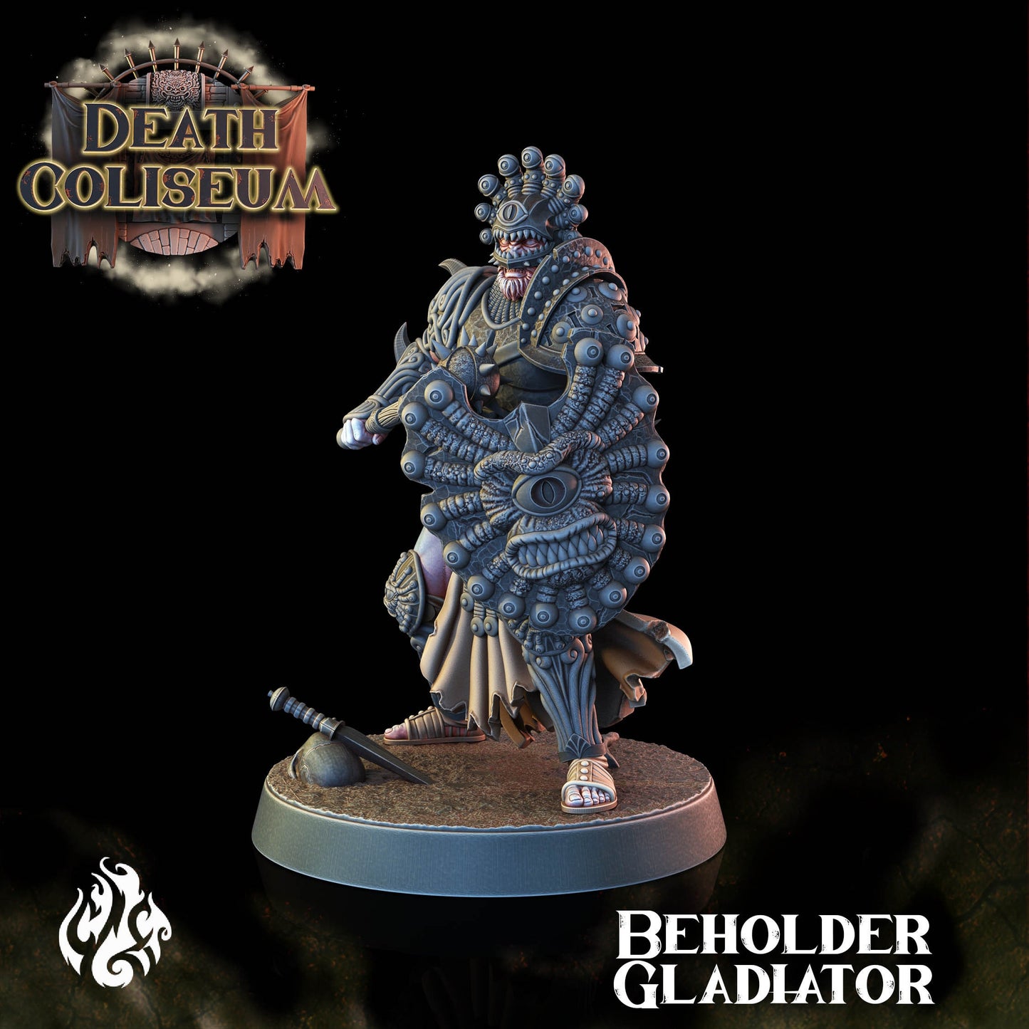 Beholder Gladiator from "Death Coliseum" by Crippled God Foundry Miniatures