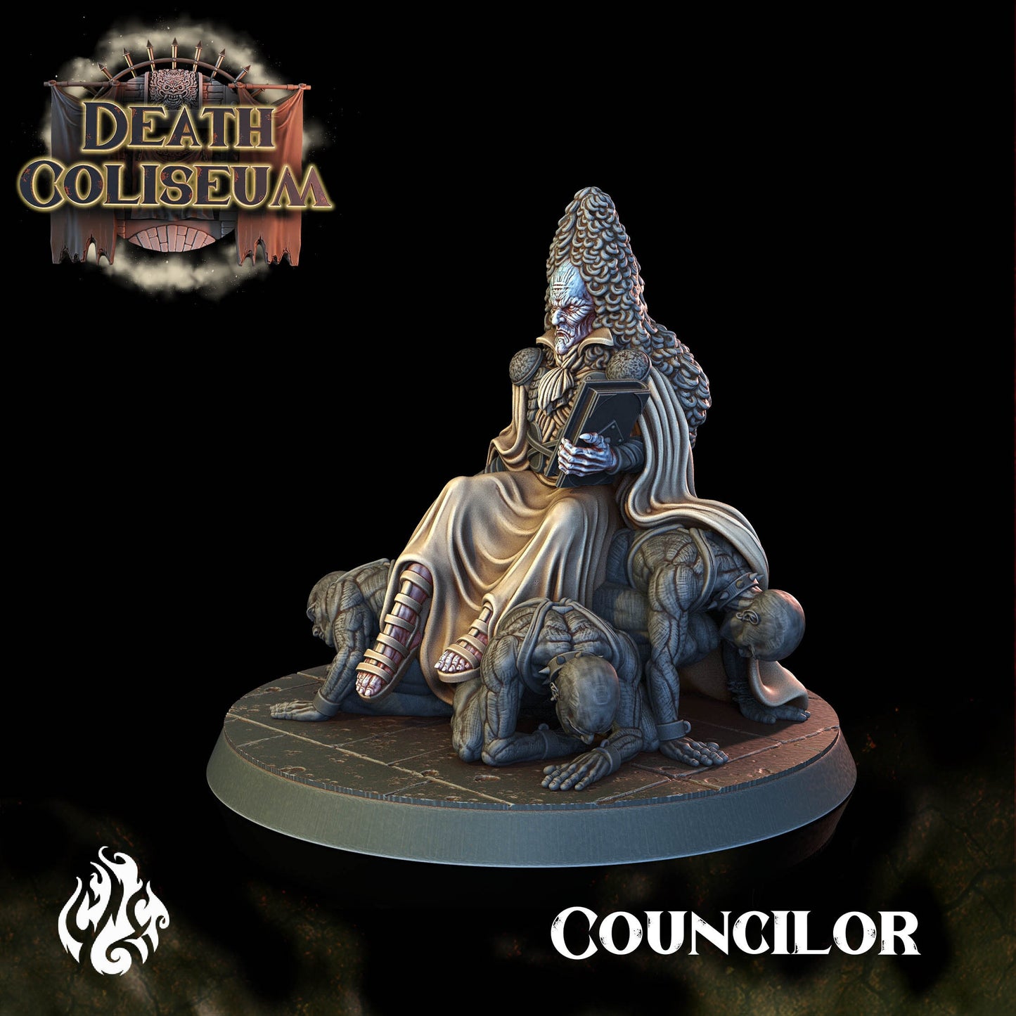 Councilor from "Death Coliseum" by Crippled God Foundry Miniatures