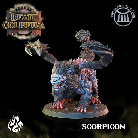 Scorpicon from "Death Coliseum" by Crippled God Foundry Miniatures