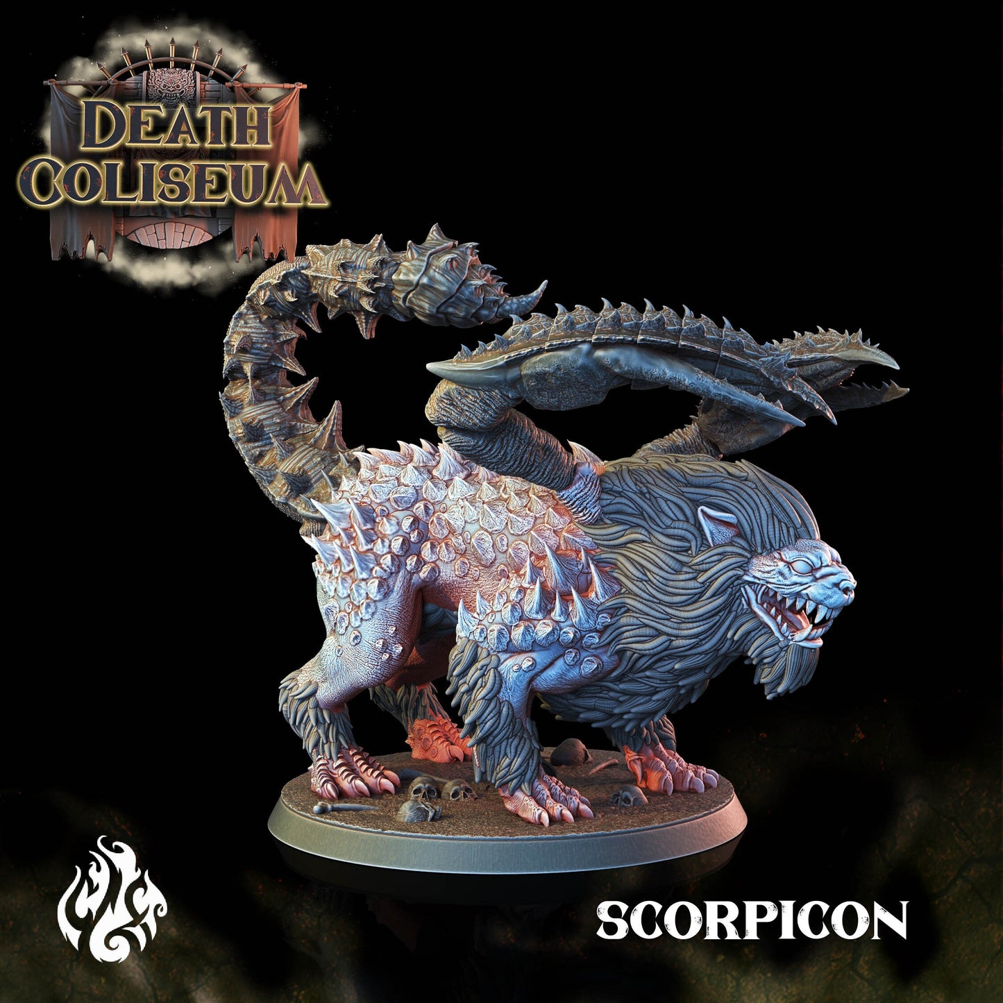 Scorpicon from "Death Coliseum" by Crippled God Foundry Miniatures