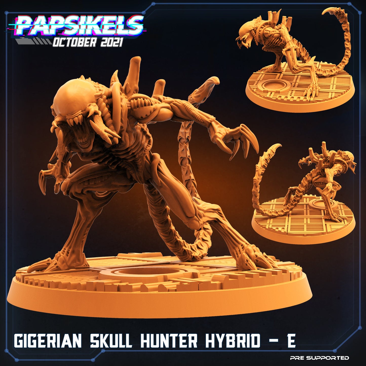 Gigerian Skull Hunter Hybrids by Papsikels Miniatures