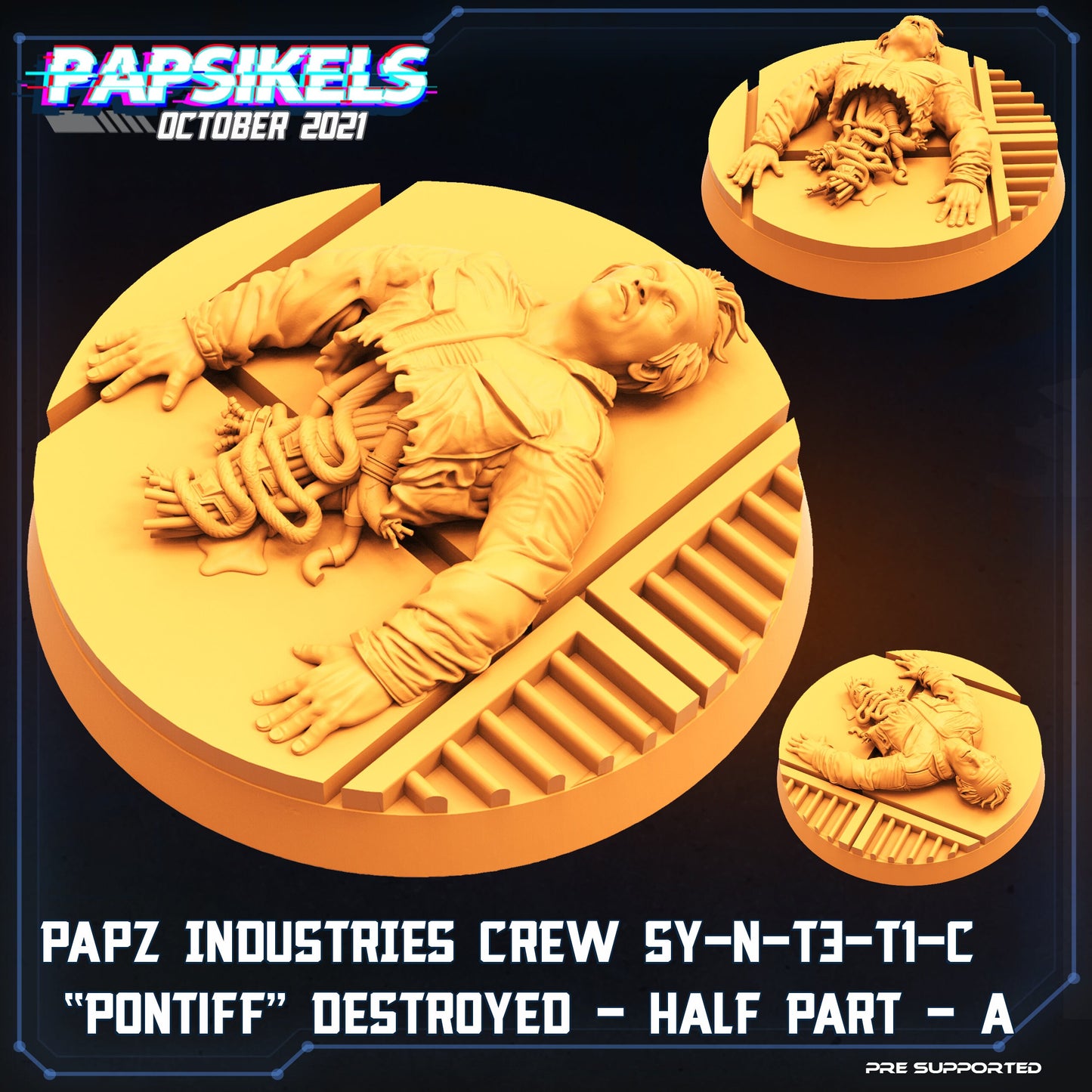 Crew Member Pontiff Destroyed by Papsikels Miniatures