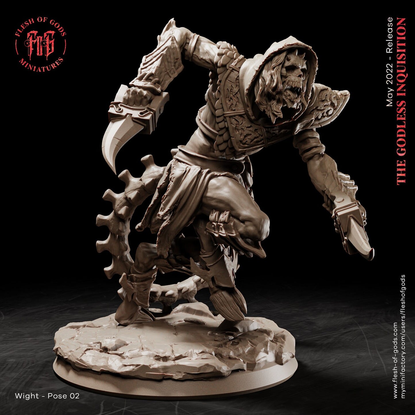 Wight from "Godless Inquisition" by Flesh of God Miniatures