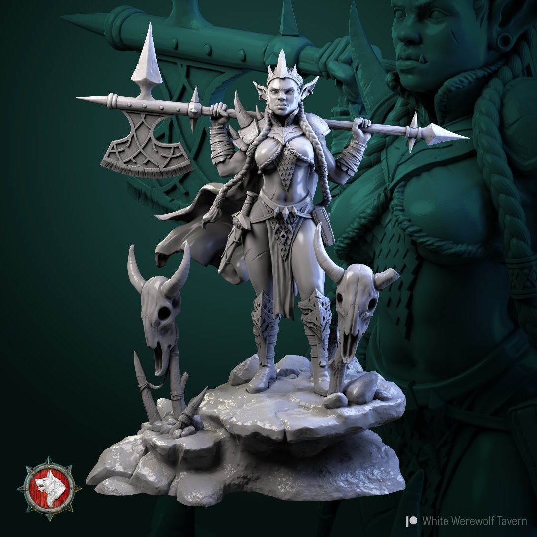 Goblin Queen from "Green Fury" by White Werewolf Tavern Miniatures