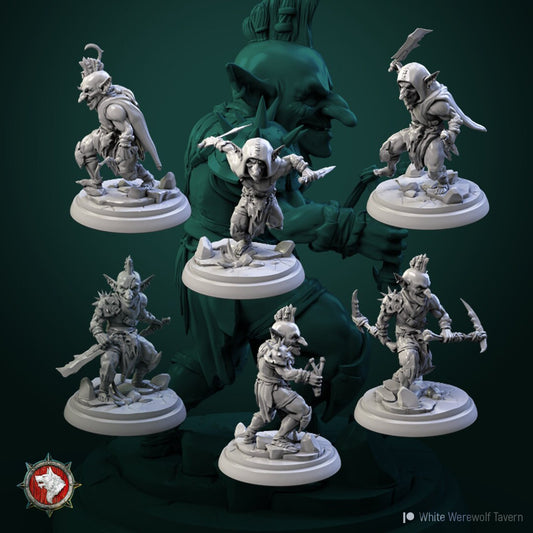 Small Goblins from "Green Fury" by White Werewolf Tavern Miniatures