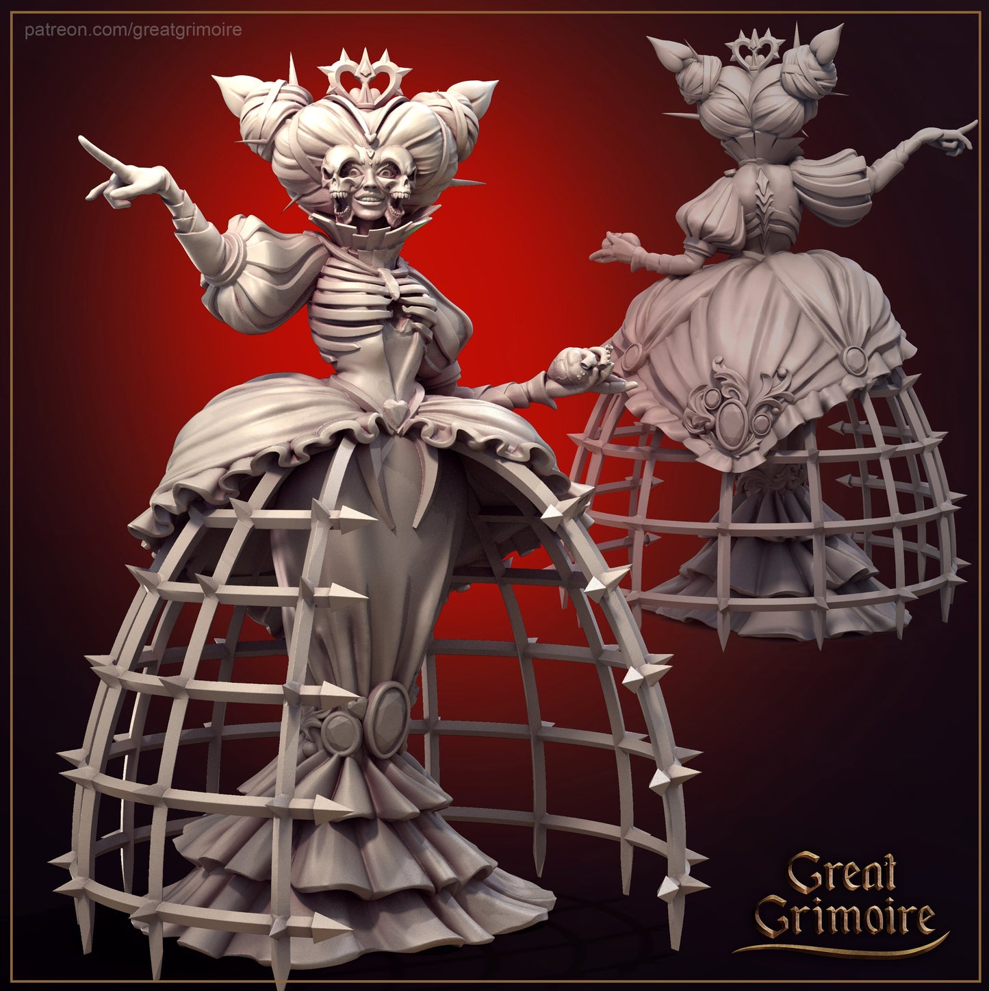 Heartless Queen from "Alice in Nightmareland" by Great Grimoire Miniatures