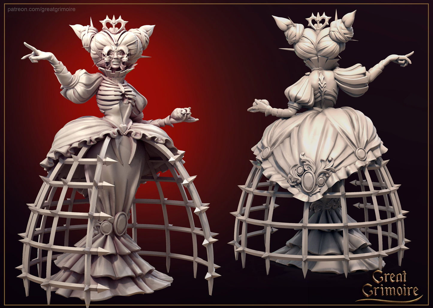 Heartless Queen from "Alice in Nightmareland" by Great Grimoire Miniatures