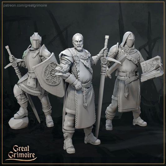 The Crusaders from "Dawn of Heresy" by Great Grimoire Miniatures