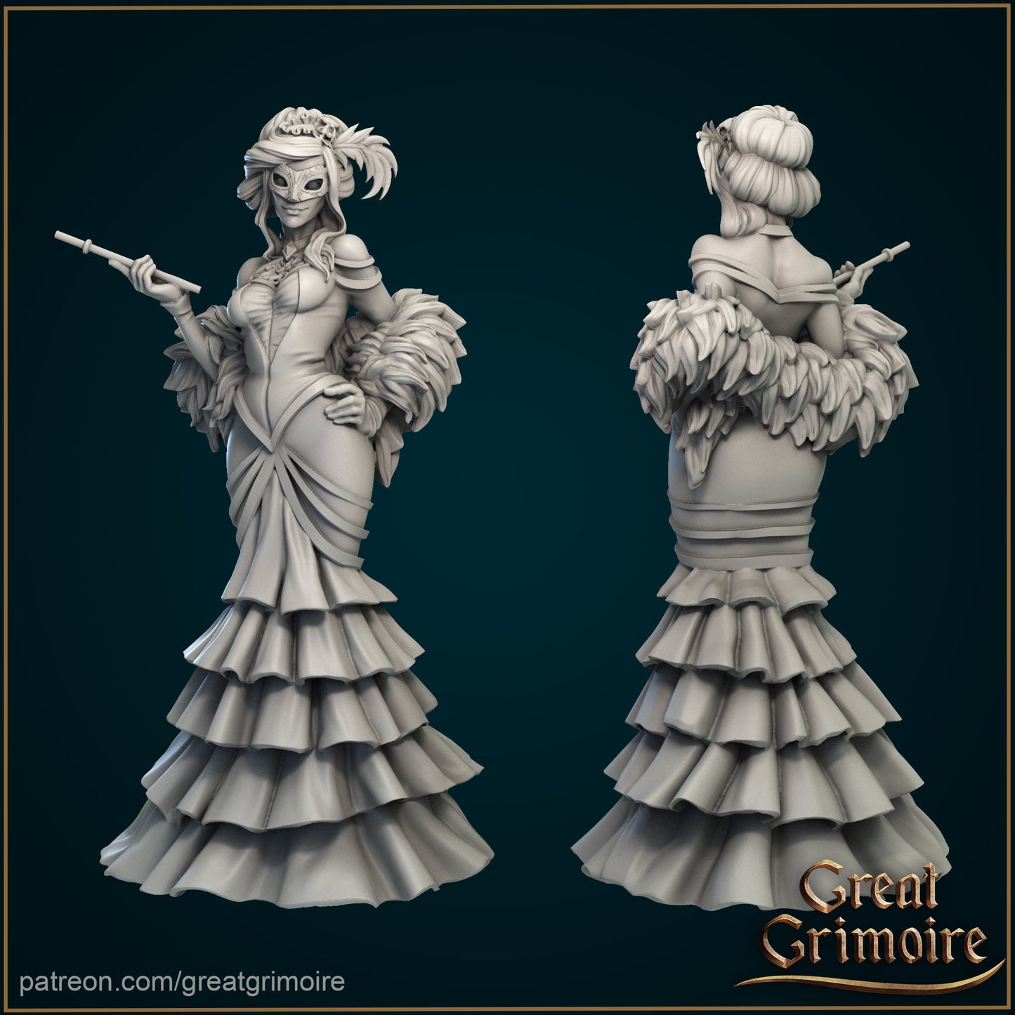 Milady from "Tower of Brassmourne" by Great Grimoire Miniatures