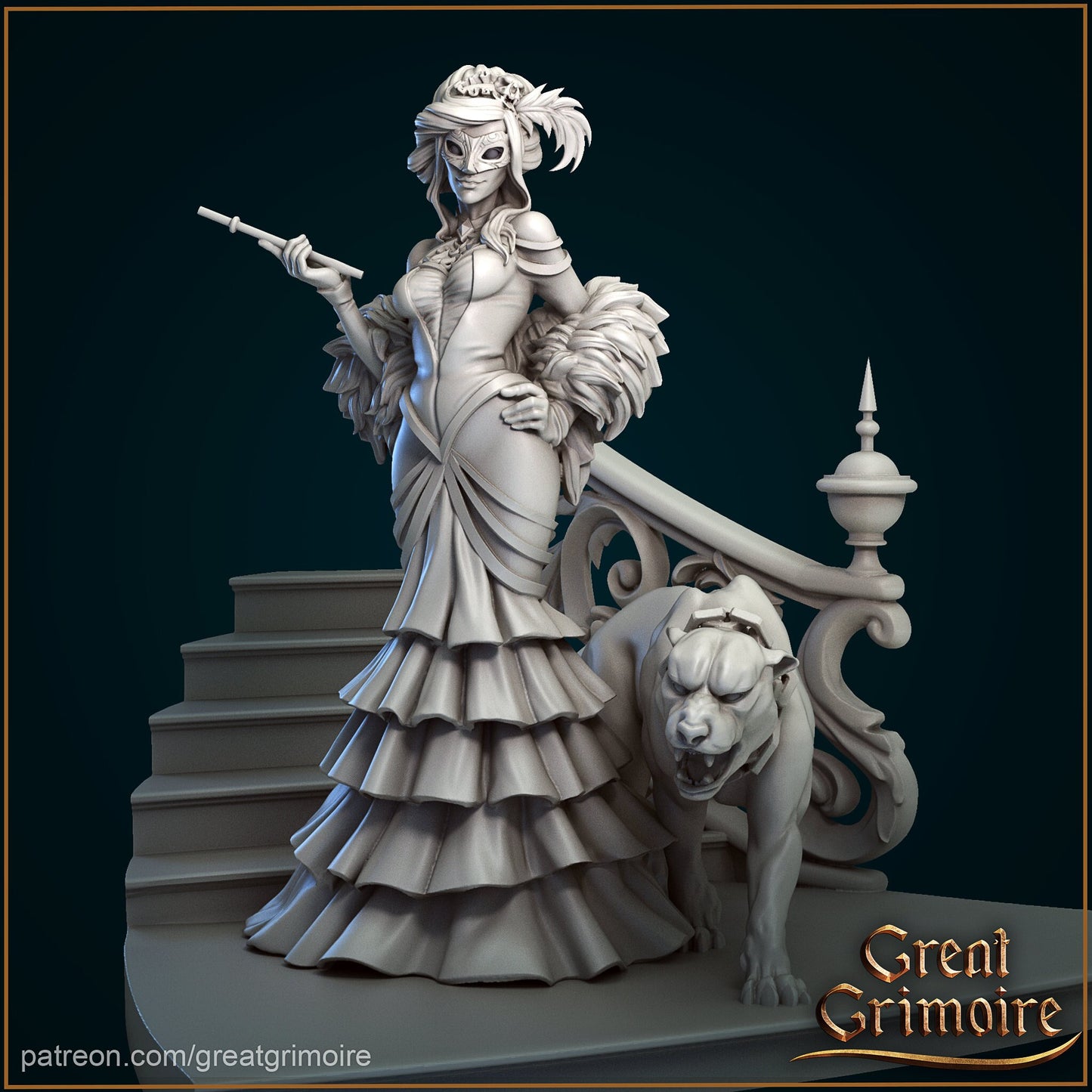 Milady from "Tower of Brassmourne" by Great Grimoire Miniatures