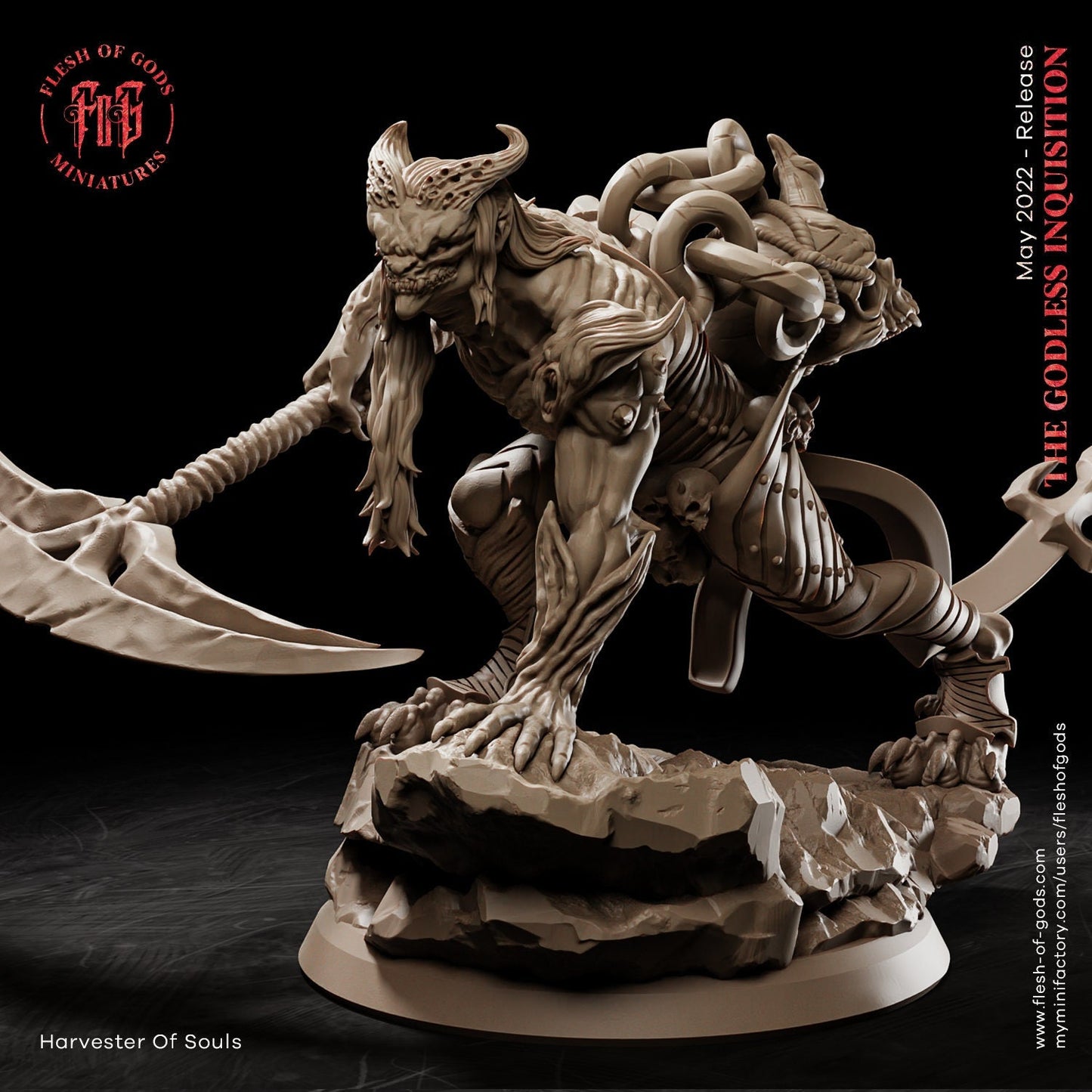 Harvester of Souls from "Godless Inquisition"  by Flesh of Gods Miniatures