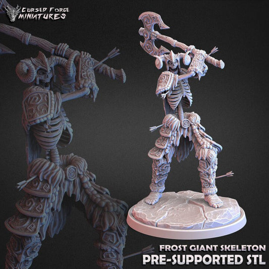 Frost Giant Skeleton by Cursed Forge Miniatures