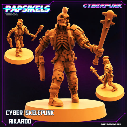 Cyber Skelepunk Rikardo by Papsikels Cyberpunk Miniatures