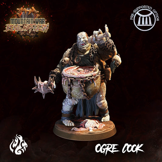 Ogre Cook from "Mountain War" by Crippled God Foundry Miniatures