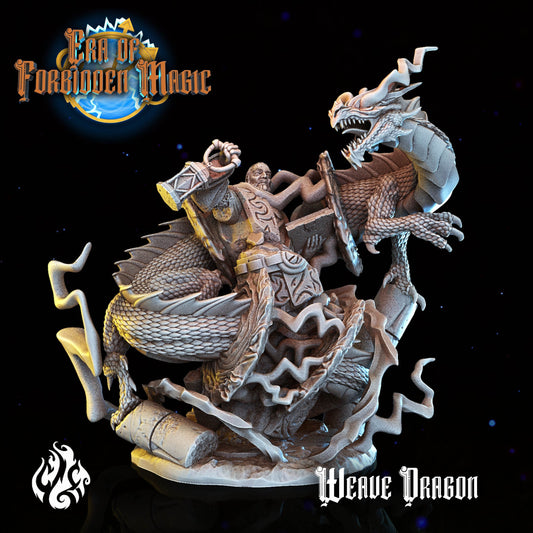 Weave Dragon from "Era of Forbidden Magic" by Crippled God Foundry Miniatures