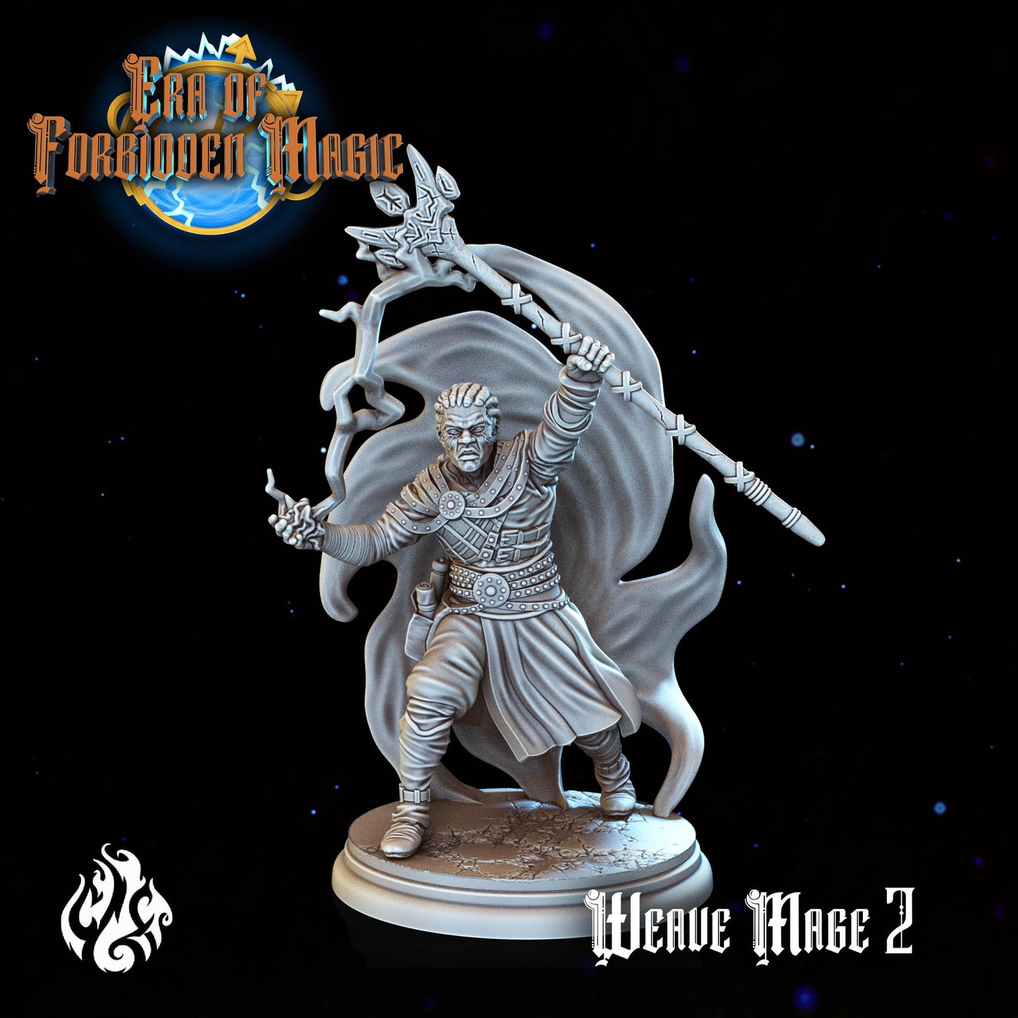 Weave Wizards from "Era of Forbidden Magic" by Crippled God Foundry Miniatures