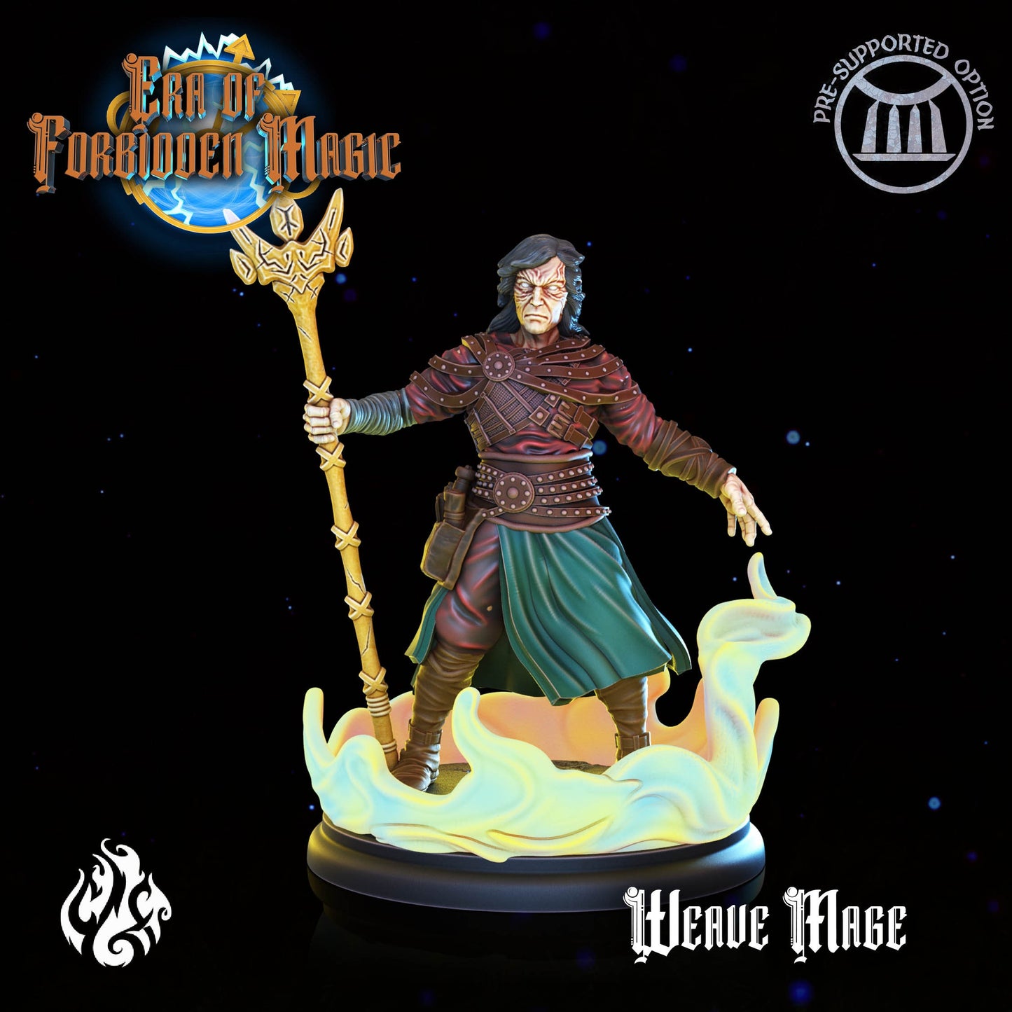 Weave Wizards from "Era of Forbidden Magic" by Crippled God Foundry Miniatures