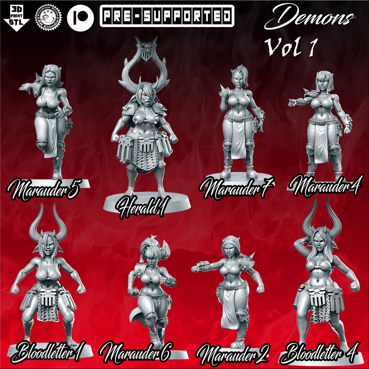 Demons Vol. 1 Mythbowl Team Fantasy Football by RN Estudio Miniatures