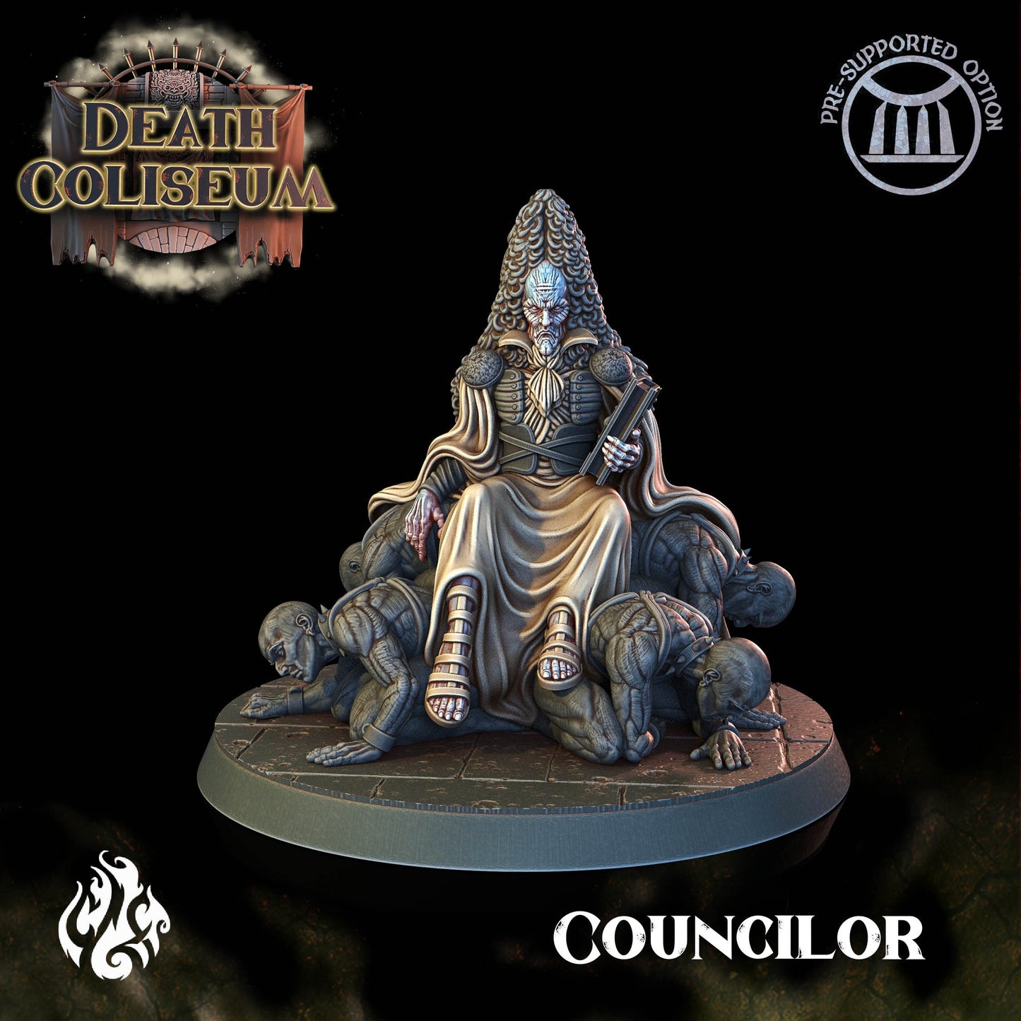 Councilor from "Death Coliseum" by Crippled God Foundry Miniatures