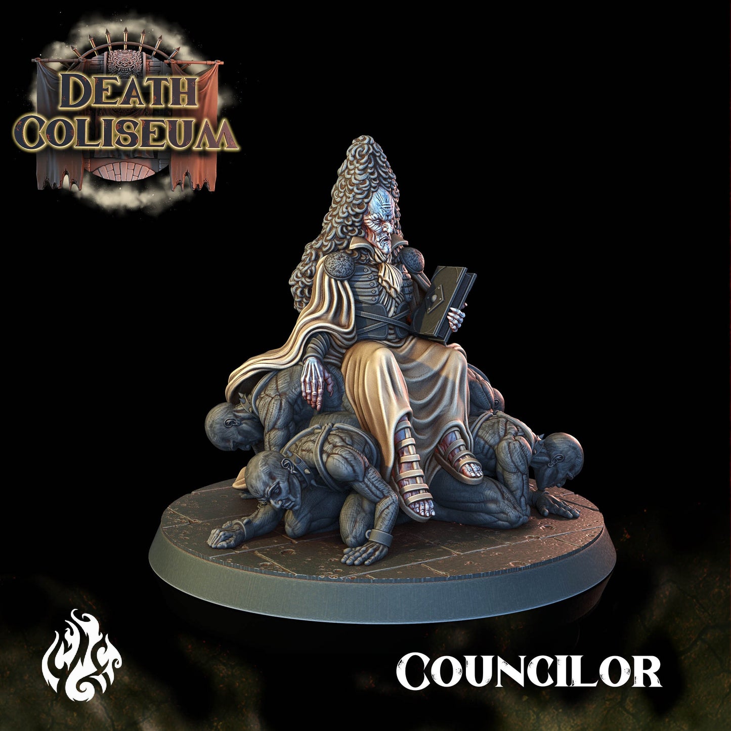 Councilor from "Death Coliseum" by Crippled God Foundry Miniatures