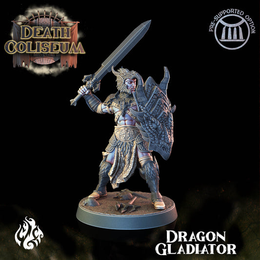 Dragon Gladiator from "Death Coliseum" by Crippled God Foundry Miniatures