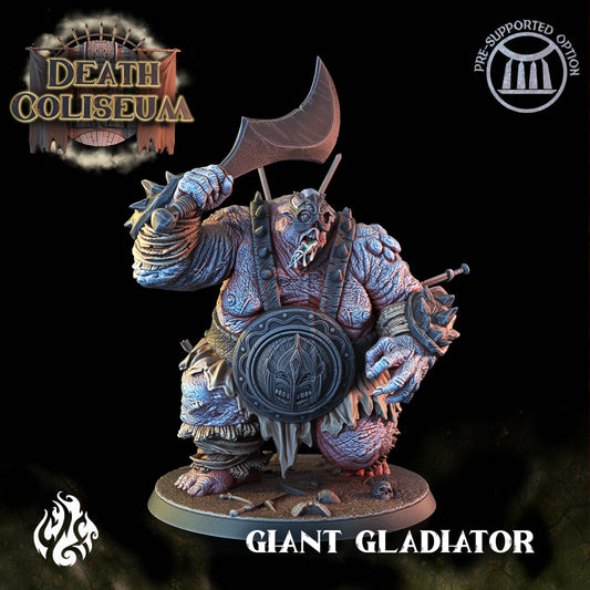 Giant Gladiator from "Death Coliseum" by White Werewolf Tavern Miniatures