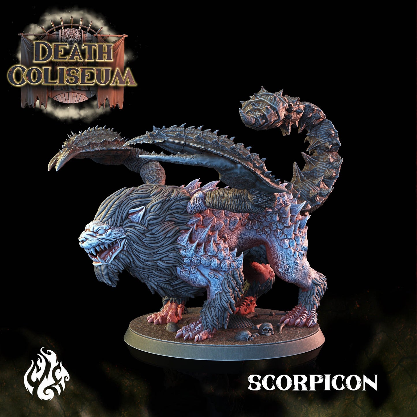 Scorpicon from "Death Coliseum" by Crippled God Foundry Miniatures