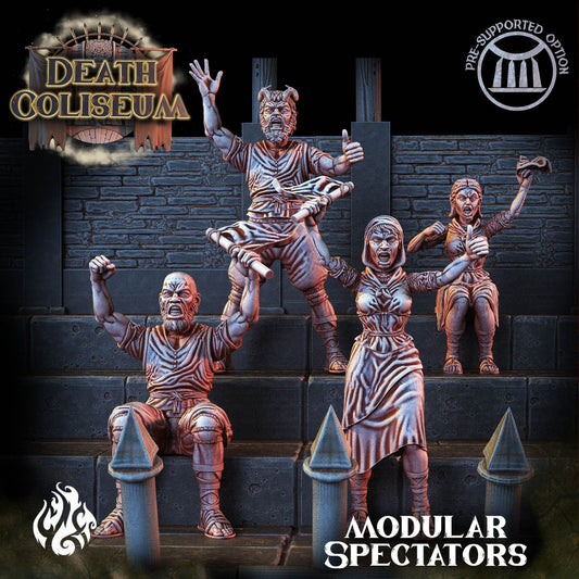 Spectators from "Death Coliseum" by Crippled God Foundry Miniatures