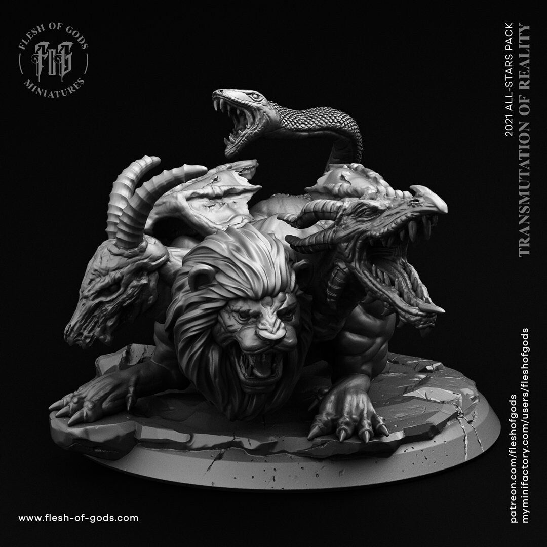 Chimera from "All Stars" by Flesh of Gods Miniatures