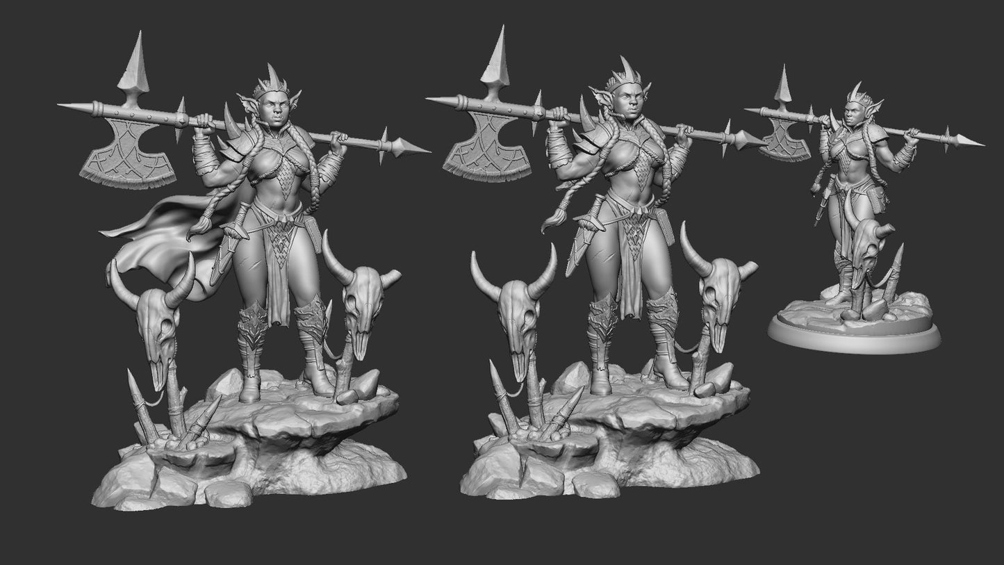 Goblin Queen from "Green Fury" by White Werewolf Tavern Miniatures