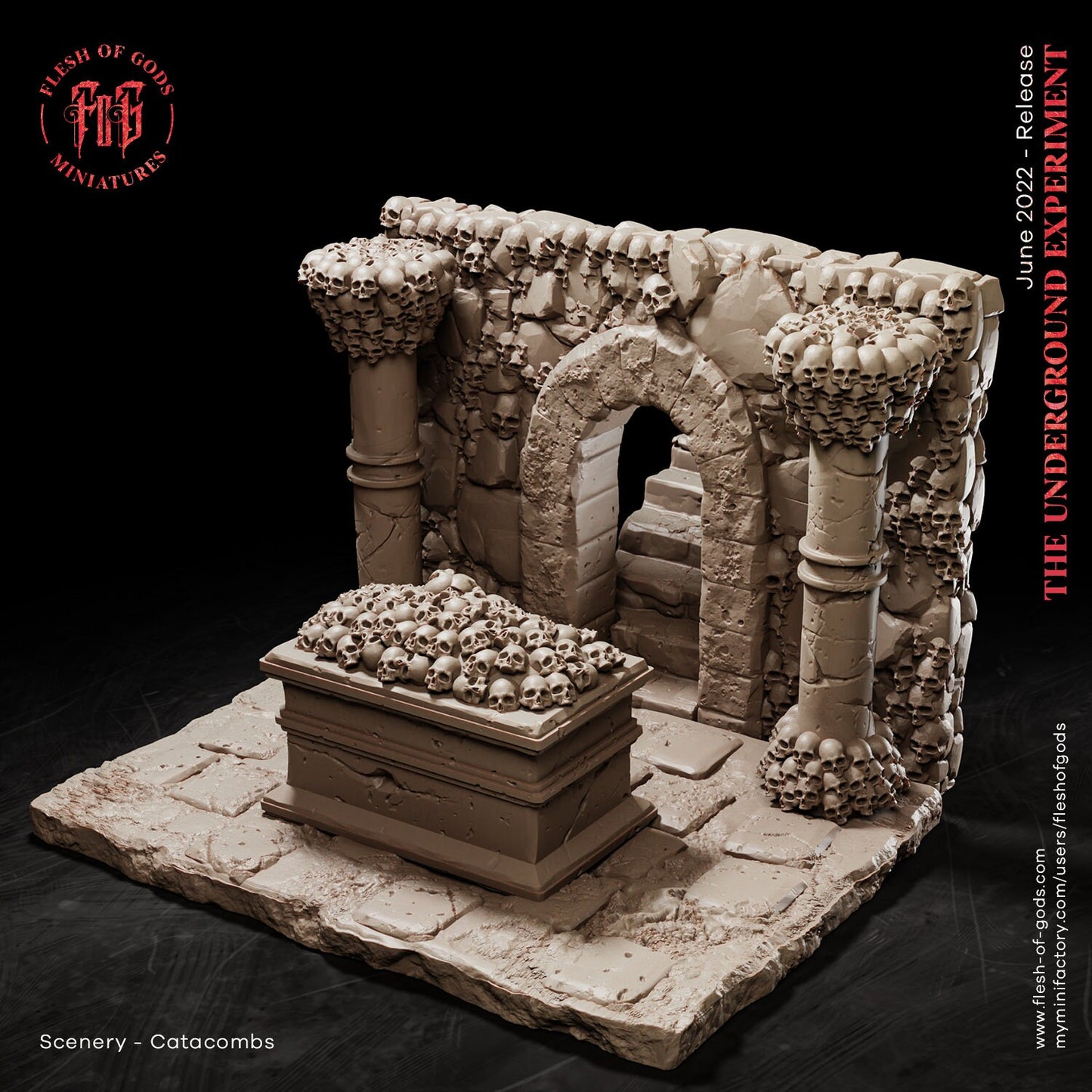 Scenery Terrain from "Underground Experiment" by Flesh of Gods Miniatures