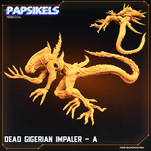 Dead Alien Gigerian Impaler from "Skull Hunters" by Papsikels Miniatures