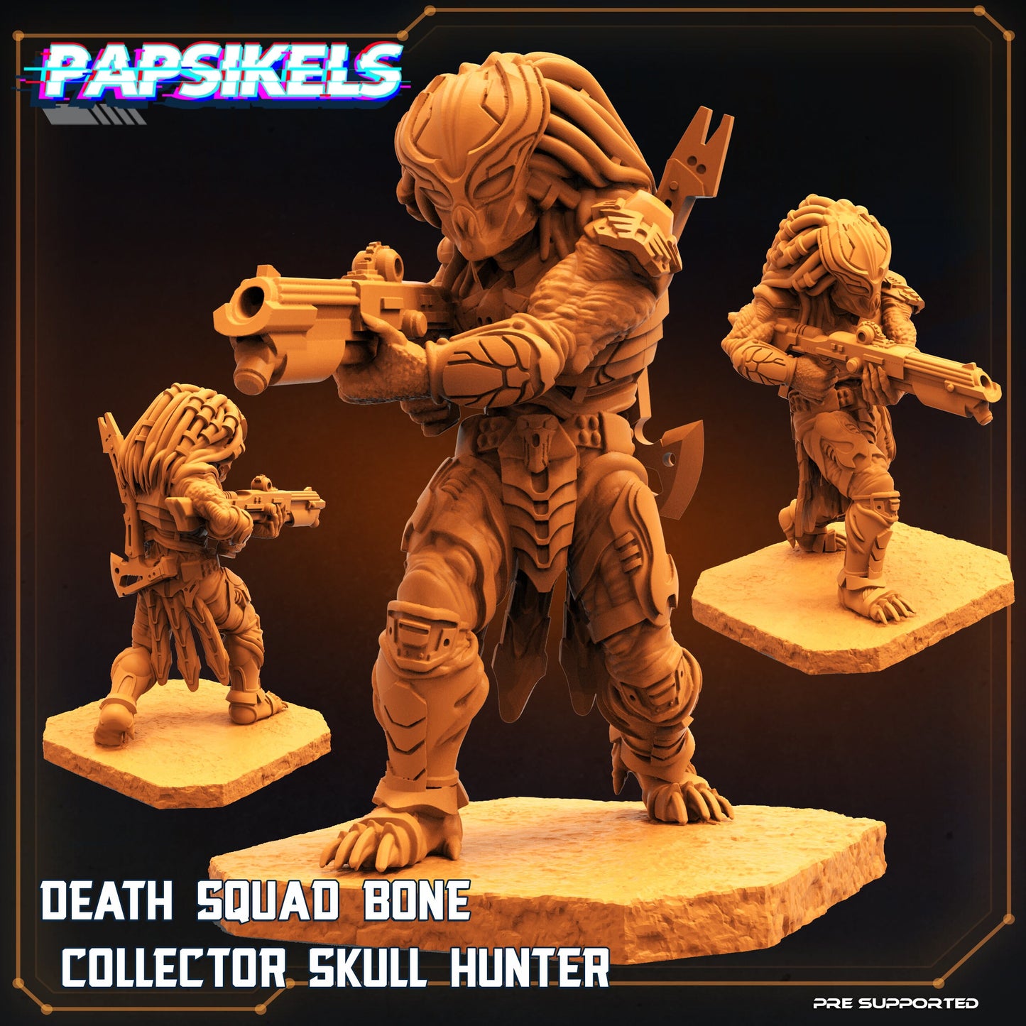 Skull Hunter Death Squad from "Skull Hunters" by Papsikels Miniatures