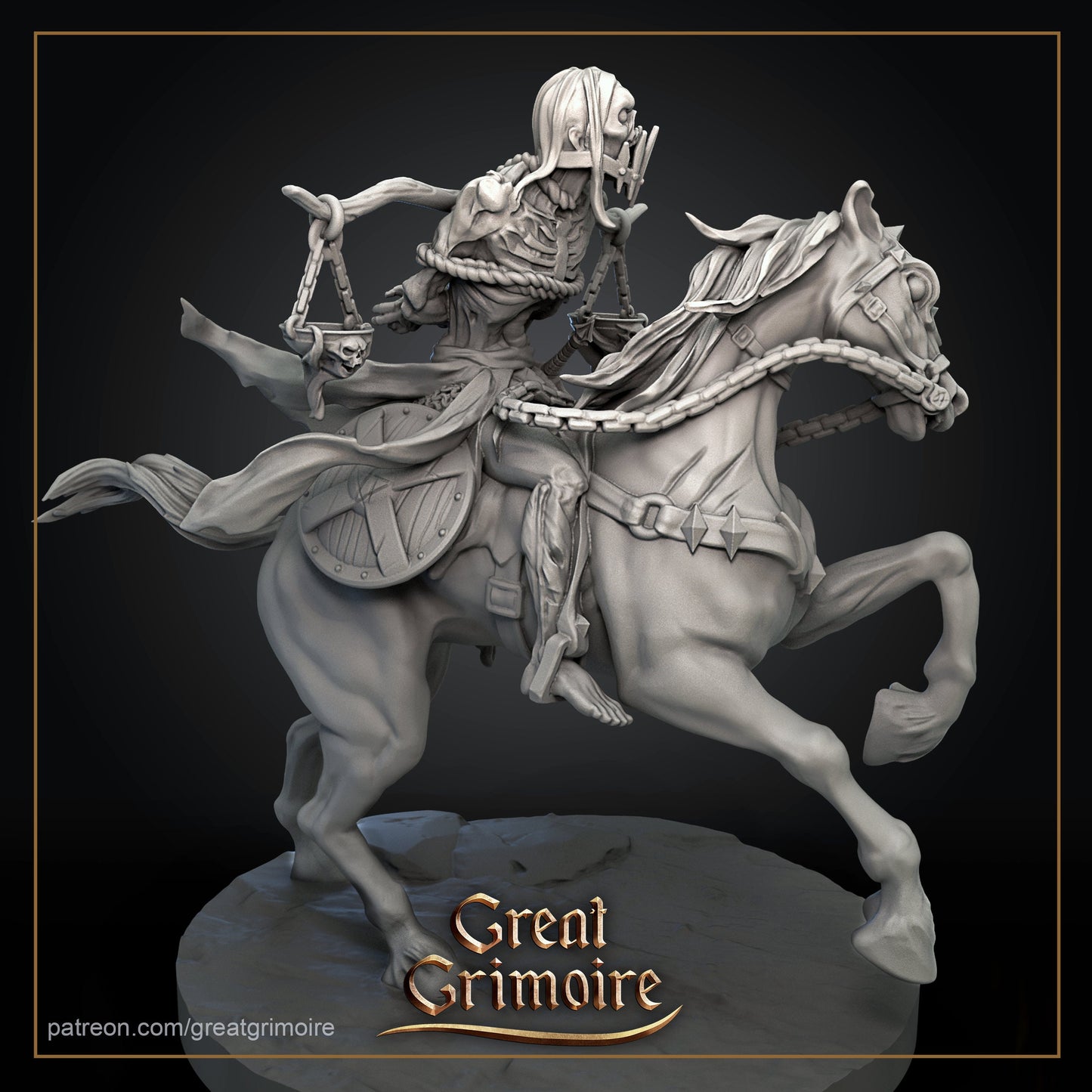 Famine Horsemen from "Witches Sabbath" by Great Grimoire Miniatures