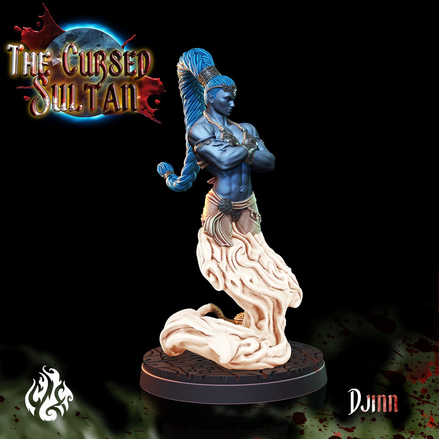 Djinn from "Cursed Sultan" by Crippled God Foundry Miniautres