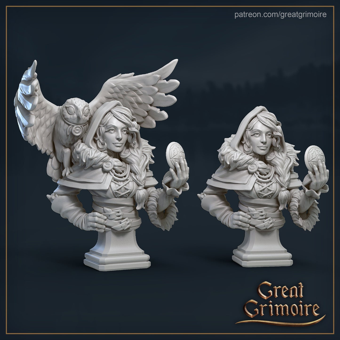 Eira Ranger from "Frozen Grove" by Great Grimoire Miniatures RPG