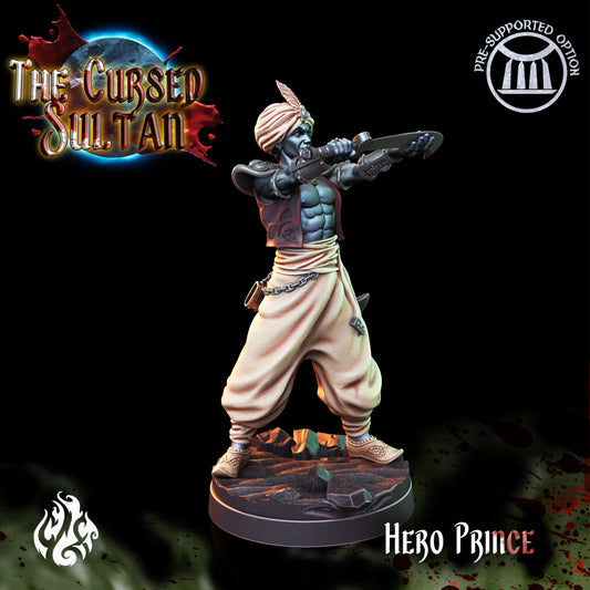 Hero Prince from "Cursed Sultan" by Crippled God Foundry Miniatures