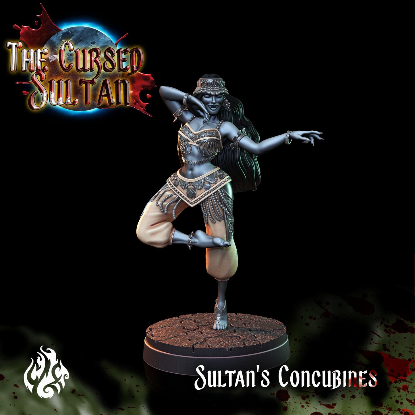 Sultan's Concubines from "Cursed Sultan" by Crippled God Foundry Miniatures