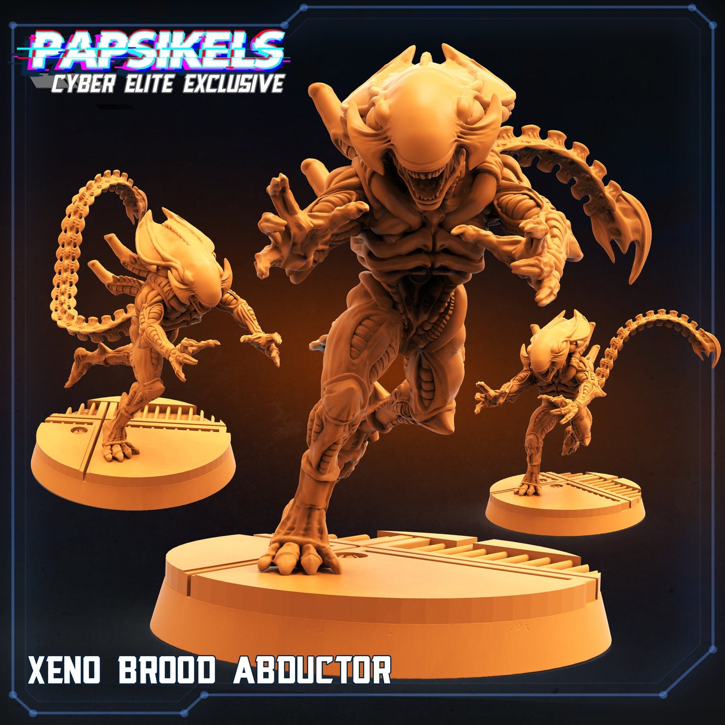 Xeno Brood Abductor by Papsikels Miniatures