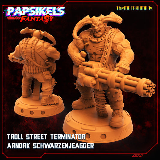 Troll Street Terminator from "Metahumans" by Papsikels Miniatures