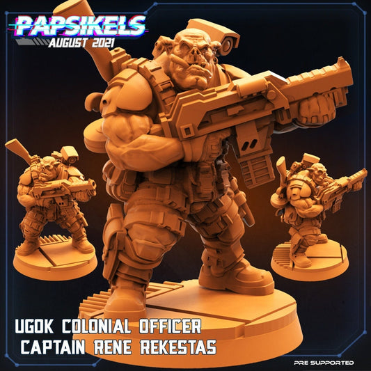 Ugok Colonial Officer from "Dropship Troopers" by Papsikels Miniatures