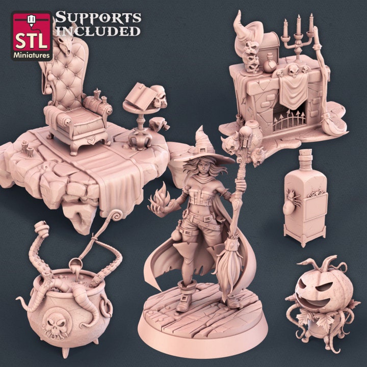 Witch Set by STL Miniatures